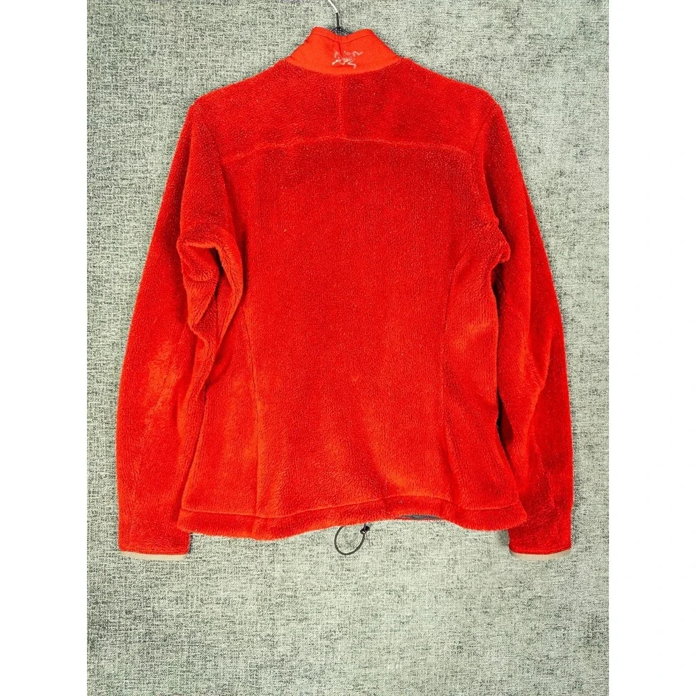 VTG‎ Arcteryx Womens Fleece Jacket Red Full Zip High Pile Sz M Outdoor Soft